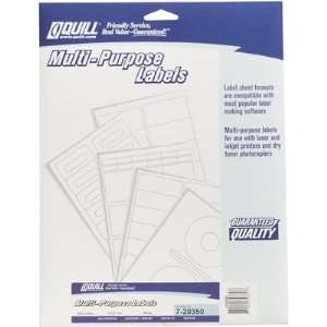 Quill Brand White Round Multi Purpose Labels Promotional/Caution/I