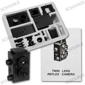 Vintage Style Black Film DIY 35mm Twin Lens Lomo Reflex TLR Camera 