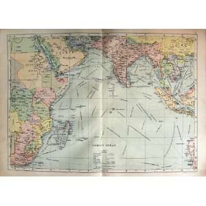   Colour Map 1900 Indian Ocean Madagascar India Sumatra