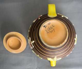 VTG ELBEE ITALY SIGNED NUMBERED Oriental Tea Pot Set  
