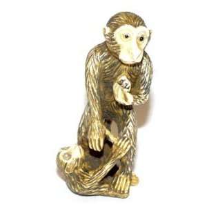  Mother & Baby Monkey ~ MI Netsuke