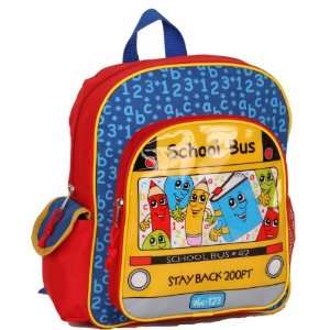  School Print Juvenile Backpack, 2 Assorted Designs Case 