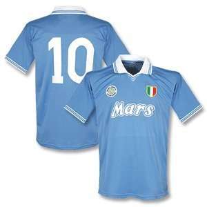 1980s Napoli Home Replica Jersey + No. 10   Mars Sponsor  