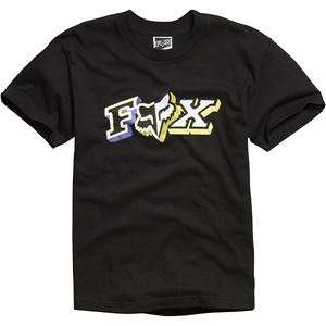  Fox Racing Youth Scrabble T Shirt   Youth Medium/Black 