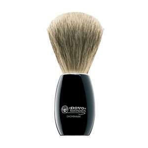  Dovo Pure Badger Shaving Brush, Black Acrylic Handle