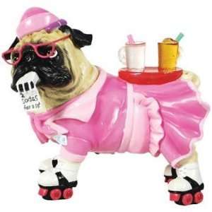 Pugnacious Soda Pop Waitress Pug  Grocery & Gourmet Food