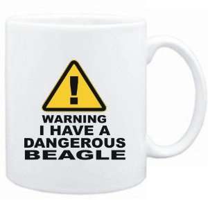    Mug White  WARNING : DANGEROUS Beagle  Dogs: Sports & Outdoors