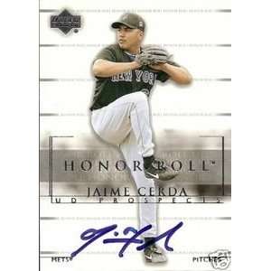   Cerda Signed New York Mets 02 UD Honor Roll Card: Sports & Outdoors