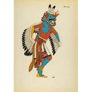  Dance Costume Eagle Kachina Hopi   Original Lithograph