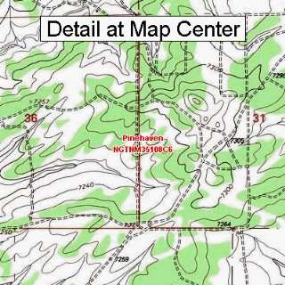  USGS Topographic Quadrangle Map   Pinehaven, New Mexico 