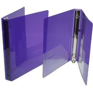  Purple with Inside CD Pocket Glass Twill Grid 1 Inch 