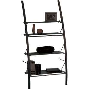   DBS 222 BGL BK Glass Wall Unit Furniture in Black: Home Improvement