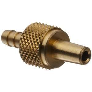 Male Luer Fitting to Tube Brass Tube ID 1/8 .145 Barb OD:  