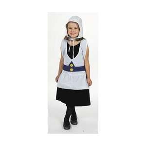  Pilgrim Girl Costume Dress up Thanksgiving NIP 4 8: Toys 