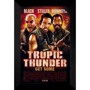  Tropic Thunder 27x40 FRAMED Movie Poster   Style D 2008 
