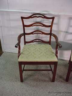 16269:Solid Mahogany Set of 6 Chairs  