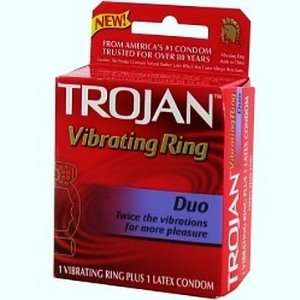  Trojan Duo Vibrating Ring: Health & Personal Care