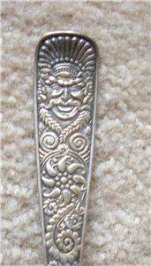 Victorian Assyrian Head Soup Ladle 11in Rogers SP MINTY  