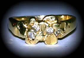 14 K Gold Diamond Ring 2.1 Grams NO RESERVE  