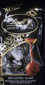 LINDT LINDOR TRUFFLES 60% EXTRA DARK CHOCOLATE 5.1 OZ  