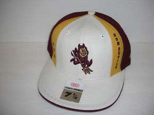 NEW HAT CAP FITTED SUN DEVILS ASU SIZE 7 5/8  