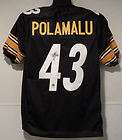 troy polamalu autographed si gned pittsburgh steelers black size xl
