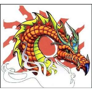  Giant Sun Dragon Temporaray Tattoo: Toys & Games