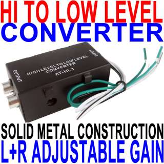 RCA Car Line Converter Output Adapter HI LOW LEVEL HL03  