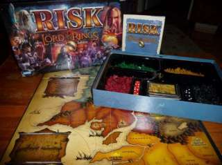 RISK Lord of the Rings LOTR Trilogy Edition Board Game Parker Brothers 