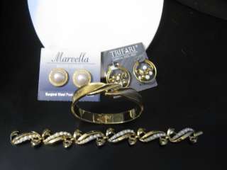 Vintage Jewelry LOT~Monet~Trifari~Signed Group~Earrings  