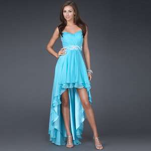   Waist Dress ! >Womens Chiffon Premium Noble Ball Evening Formal Attire