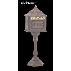  Amco Colonial Pedestal Locking Mailbox   Bricktone