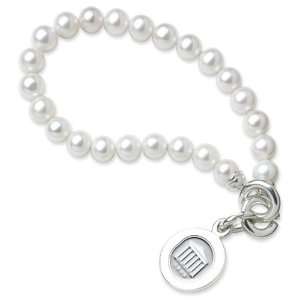  Ole Miss Pearl Bracelet with Sterling Silver Charm: Sports 