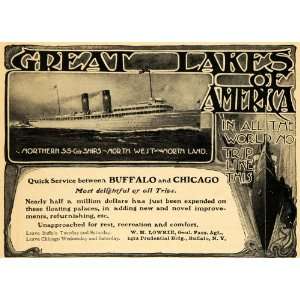   Ad Northern S. S. Great Lakes Cruise Ship Travel   Original Print Ad