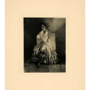   Singer Woman Portrait Laureano Barrau Artwork   Original Photogravure