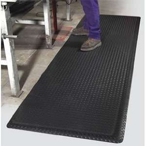 Slip Safe   Workplace Anti Fatigue Traction Mat   Black   2 x 3   9 