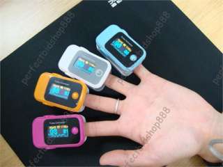 FDA/CE OLED Fingertip Pulse Oximeter ALARM+4 Colors  