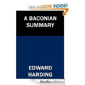  A Baconian Summary eBook Edward Harding Kindle Store