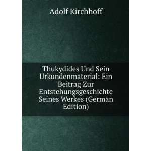   Seines Werkes (German Edition) Adolf Kirchhoff Books
