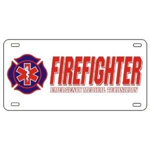 Firefighter EMT License Plate