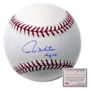  Hand Signed MLB Baseball with HOF 04 Inscription: Sports & Outdoors