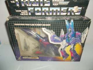 Transformers Original G1 Blue Ear Cyclonus Complete w/ Box  