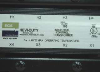 Sola EGS/Hevi Duty E100TF Industrial Transformer *NEW*  