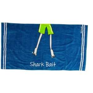    Funky Shark Bait Oversized Funny Beach Towel