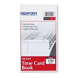 Rediform® Weekly Employee Time Card, Sunday Saturday CARD,WKLY TIME 