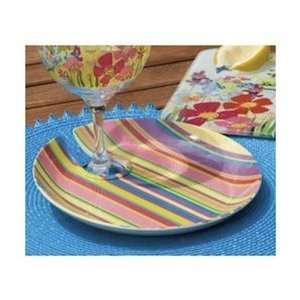 EarthAware Striped Appetizer Plate:  Kitchen & Dining