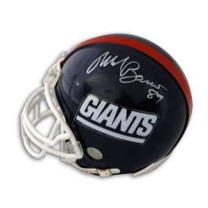  Mark Bavaro Autographed/Hand Signed New York Giants Mini 