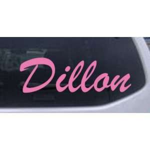  Pink 3in X 1in    Dillon Car Window Wall Laptop Decal 