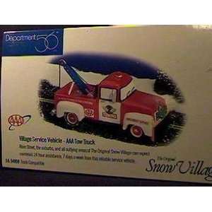   Dept 56 Snow Village Service Vehicle AAA Tow Truck: Home & Kitchen