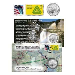   Yellowstone National Park Quarter First Day Cover FDC: Everything Else